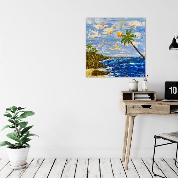 Original Impasto Style Acrylics on 16” x 16” Gallery Wrapped Canvas - Picture 7 of 10